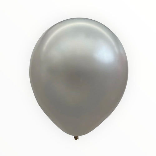 1.5gm Metallic Latex Balloons - Silver - wholesale balloons India