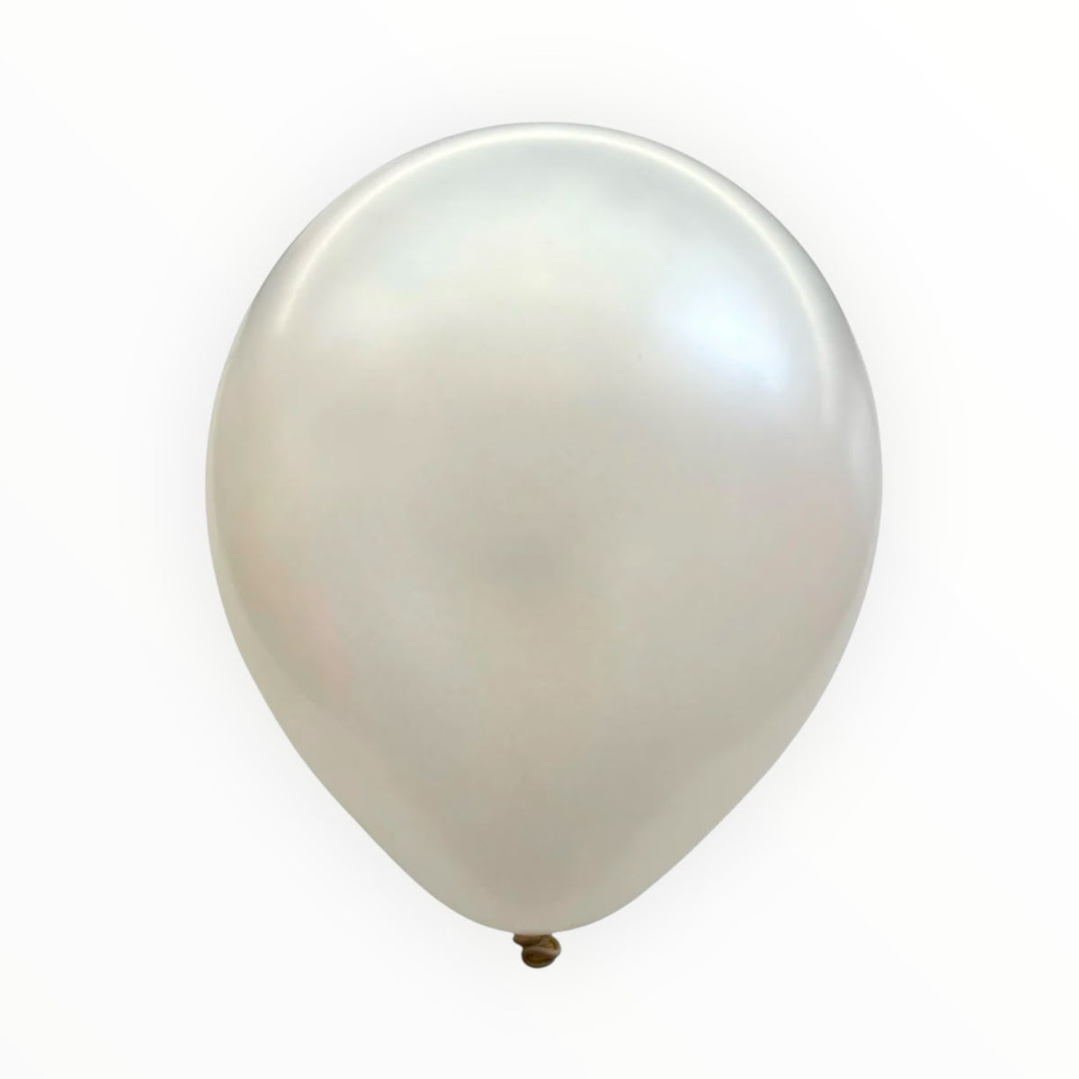 1.5gm Metallic Latex Balloons - White - wholesale balloons India