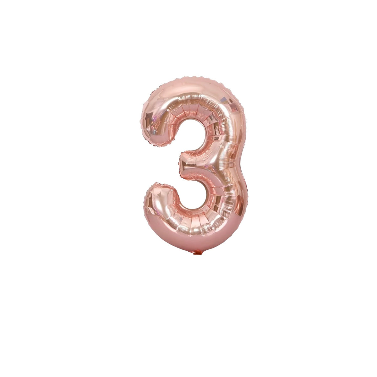 Premium 16 inch Rose Gold Number Foil Balloons for birthdays, anniversaries, baby showers and wholesale party decoration buyers.