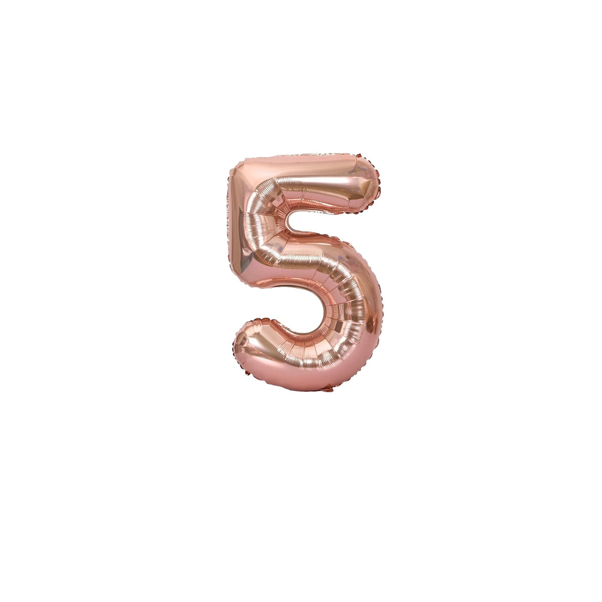 Premium 16 inch Rose Gold Number Foil Balloons for birthdays, anniversaries, baby showers and wholesale party decoration buyers.