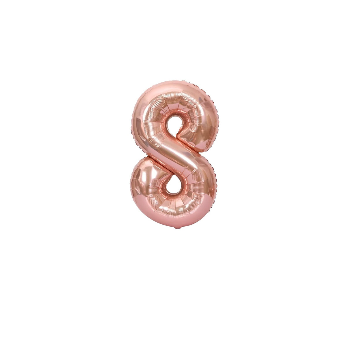 Premium 16 inch Rose Gold Number Foil Balloons for birthdays, anniversaries, baby showers and wholesale party decoration buyers.
