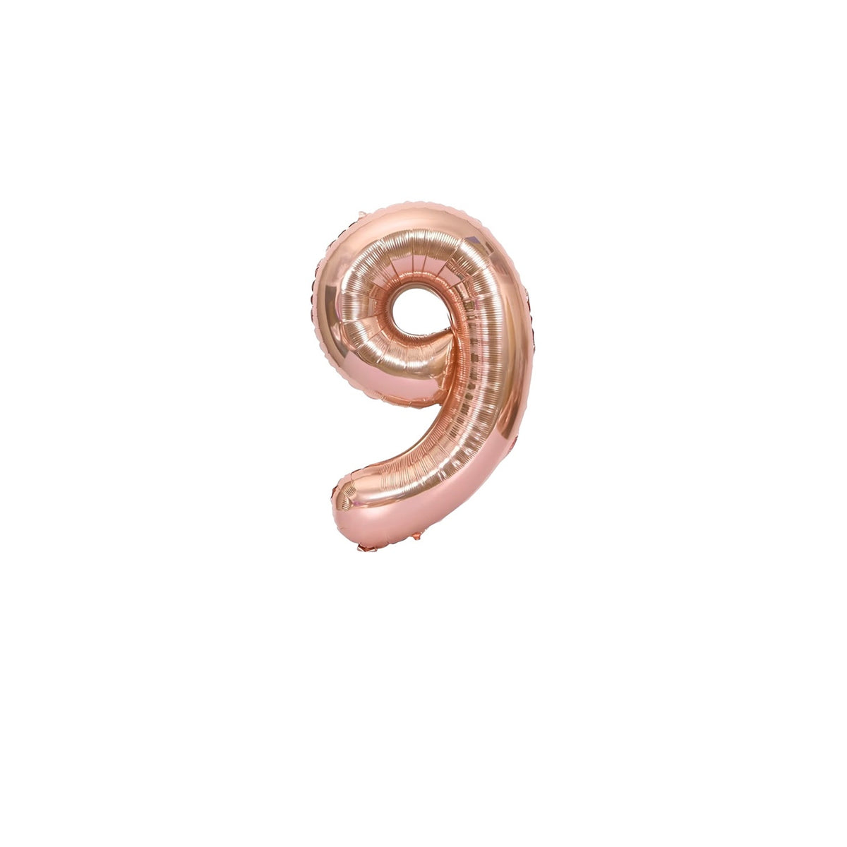 Premium 16 inch Rose Gold Number Foil Balloons for birthdays, anniversaries, baby showers and wholesale party decoration buyers.