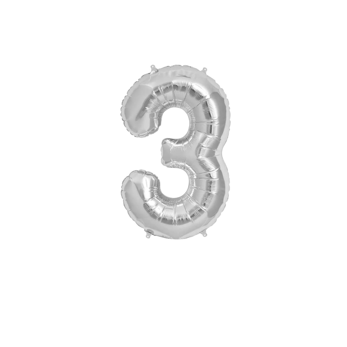 Premium 16 inch Silver Number Foil Balloons for birthdays, anniversaries, baby showers and wholesale party decoration buyers.
