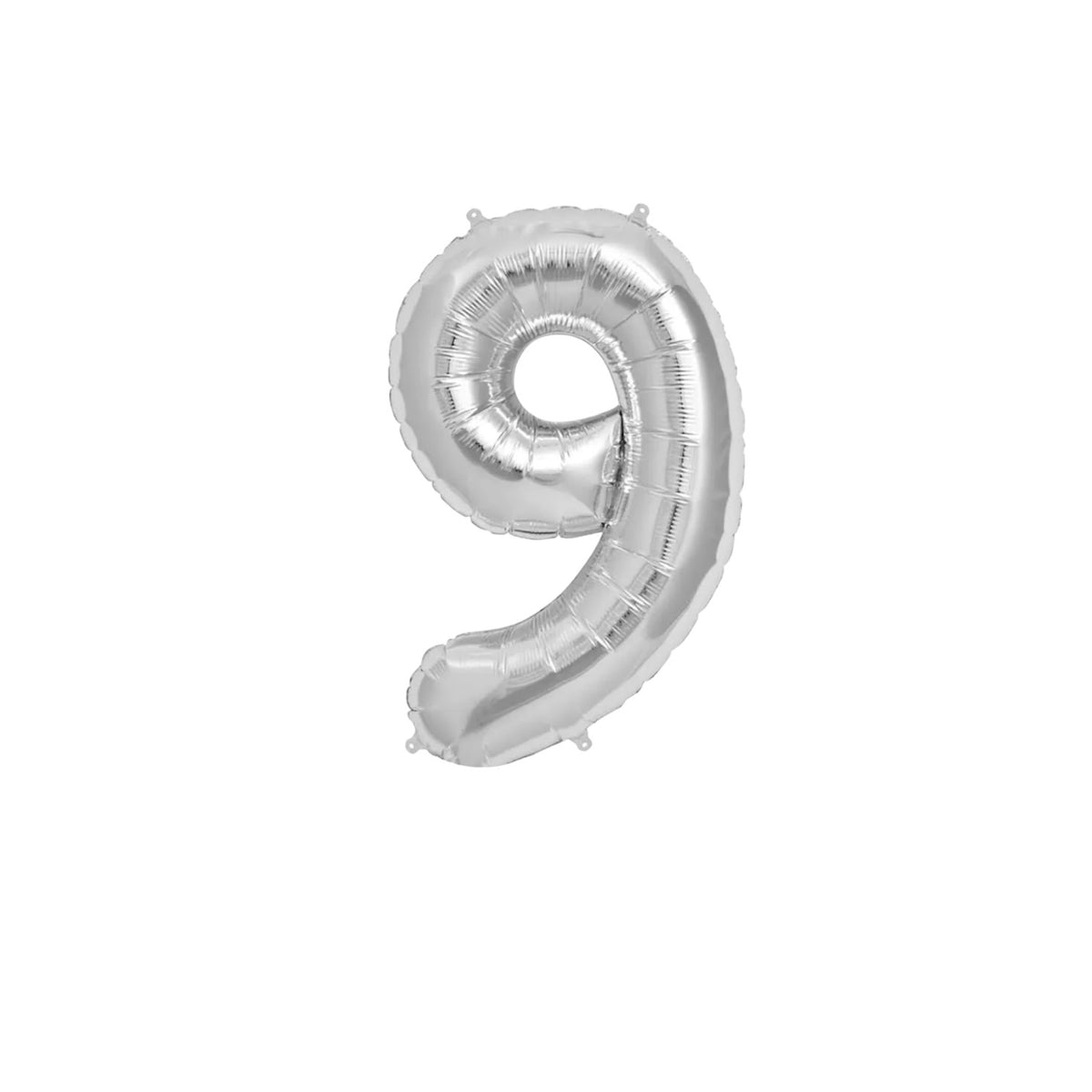Premium 16 inch Silver Number Foil Balloons for birthdays, anniversaries, baby showers and wholesale party decoration buyers.