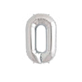Premium 16 inch Silver Number Foil Balloons for birthdays, anniversaries, baby showers and wholesale party decoration buyers.