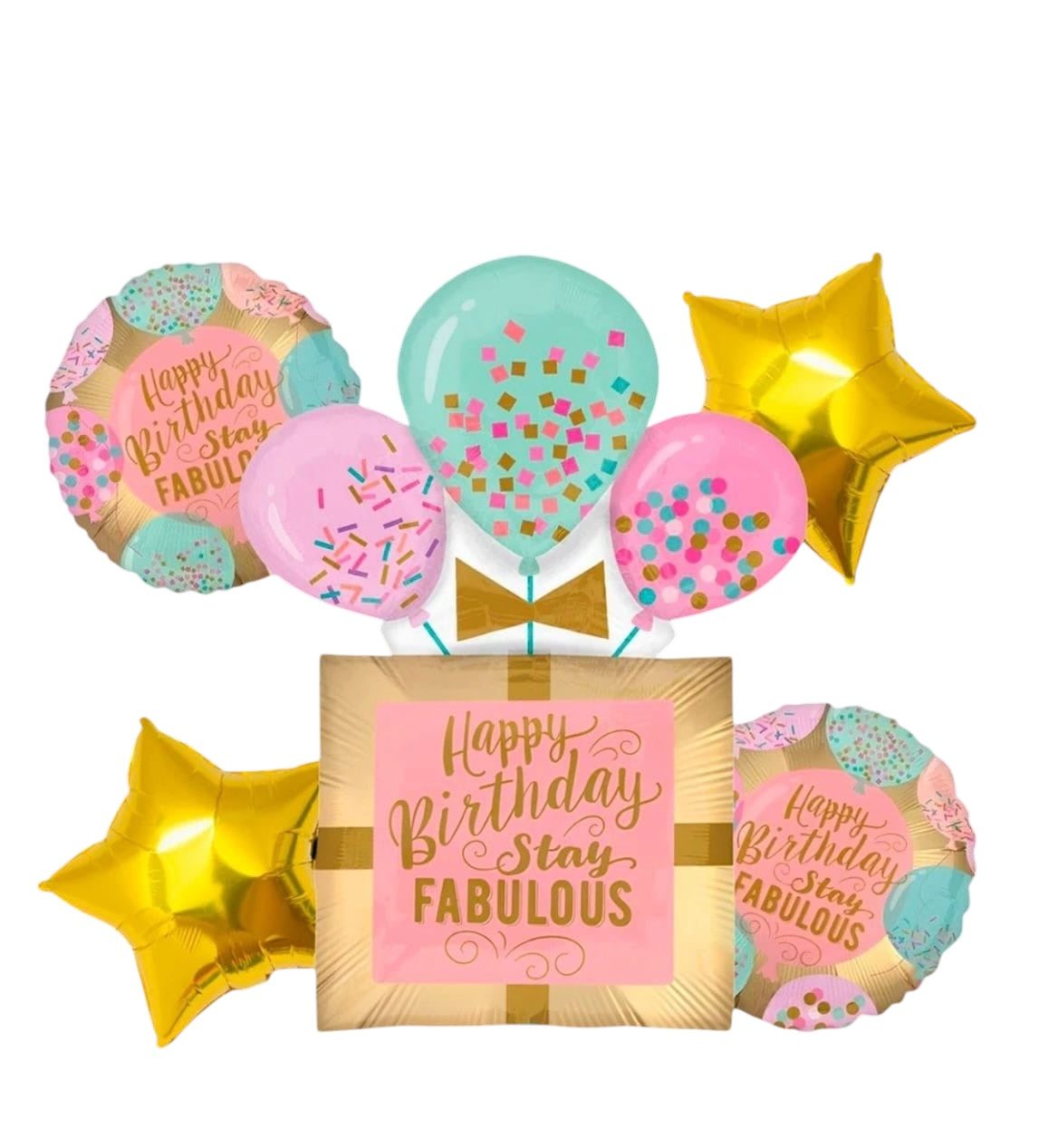 Stay Fabulous Foil Balloon Set for Birthday Decoration