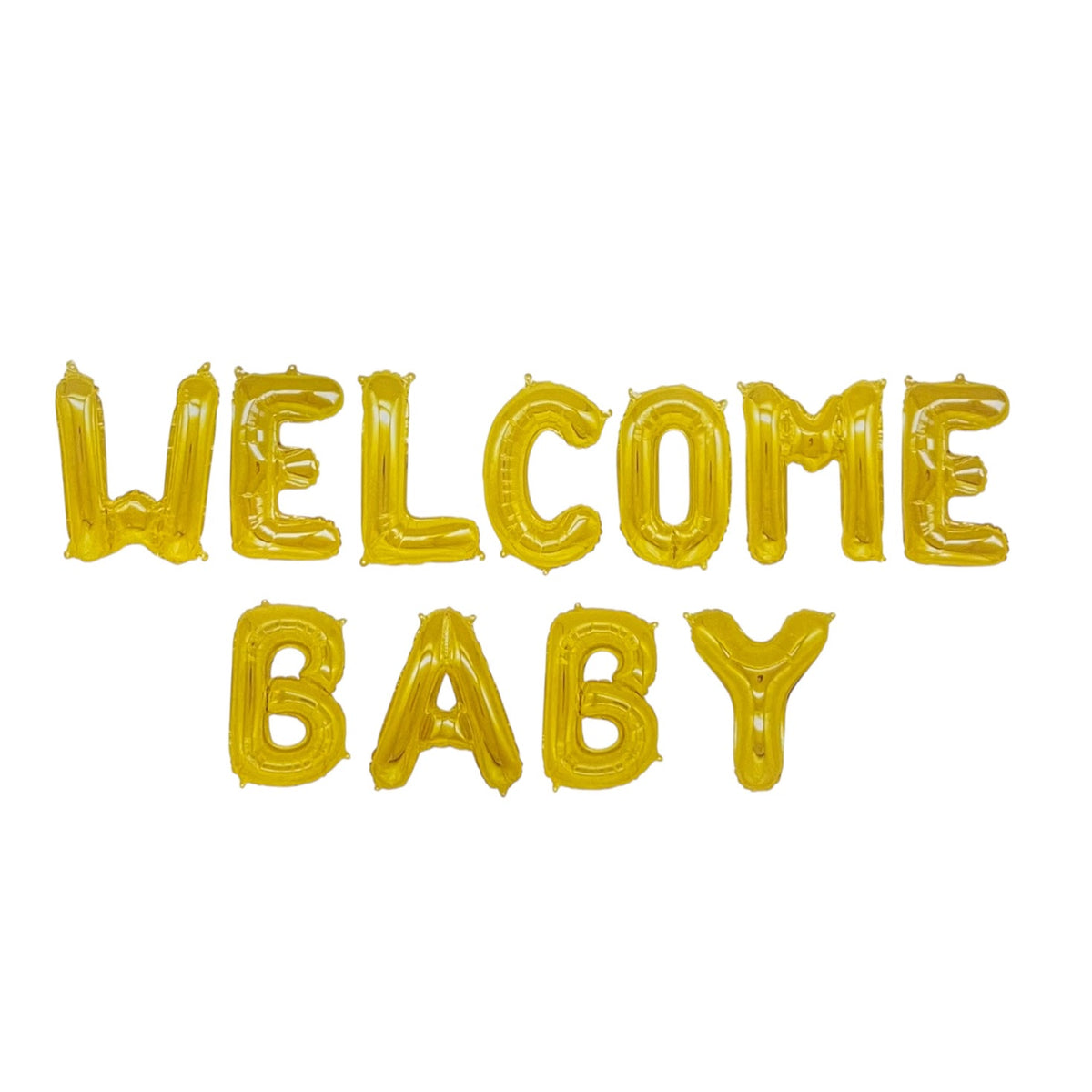 Gold Welcome Baby Foil Balloon for Baby Shower Decoration